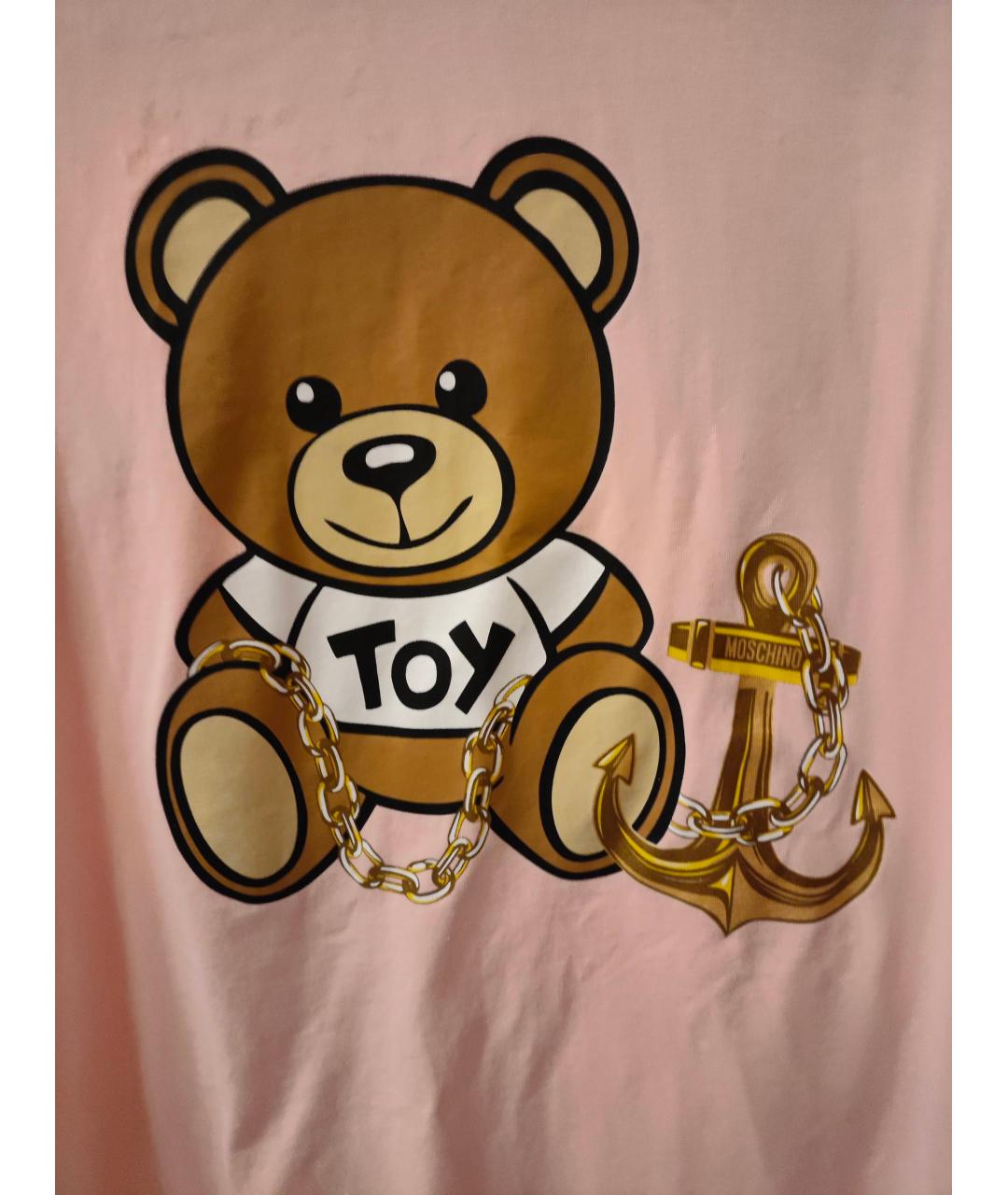 MOSCHINO Розовый хлопковый детская футболка / топ, фото 3