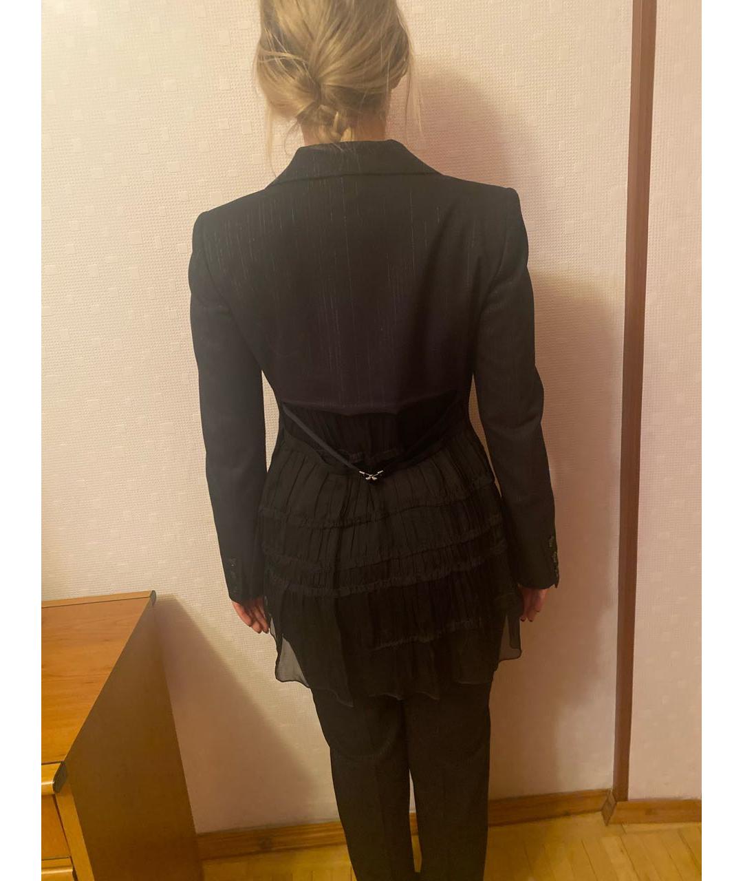 PHILOSOPHY DI ALBERTA FERRETTI Черный полиэстеровый костюм с брюками, фото 5
