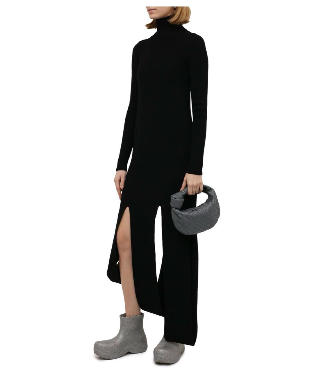 BOTTEGA VENETA Серебряные резиновые сапоги, фото 5