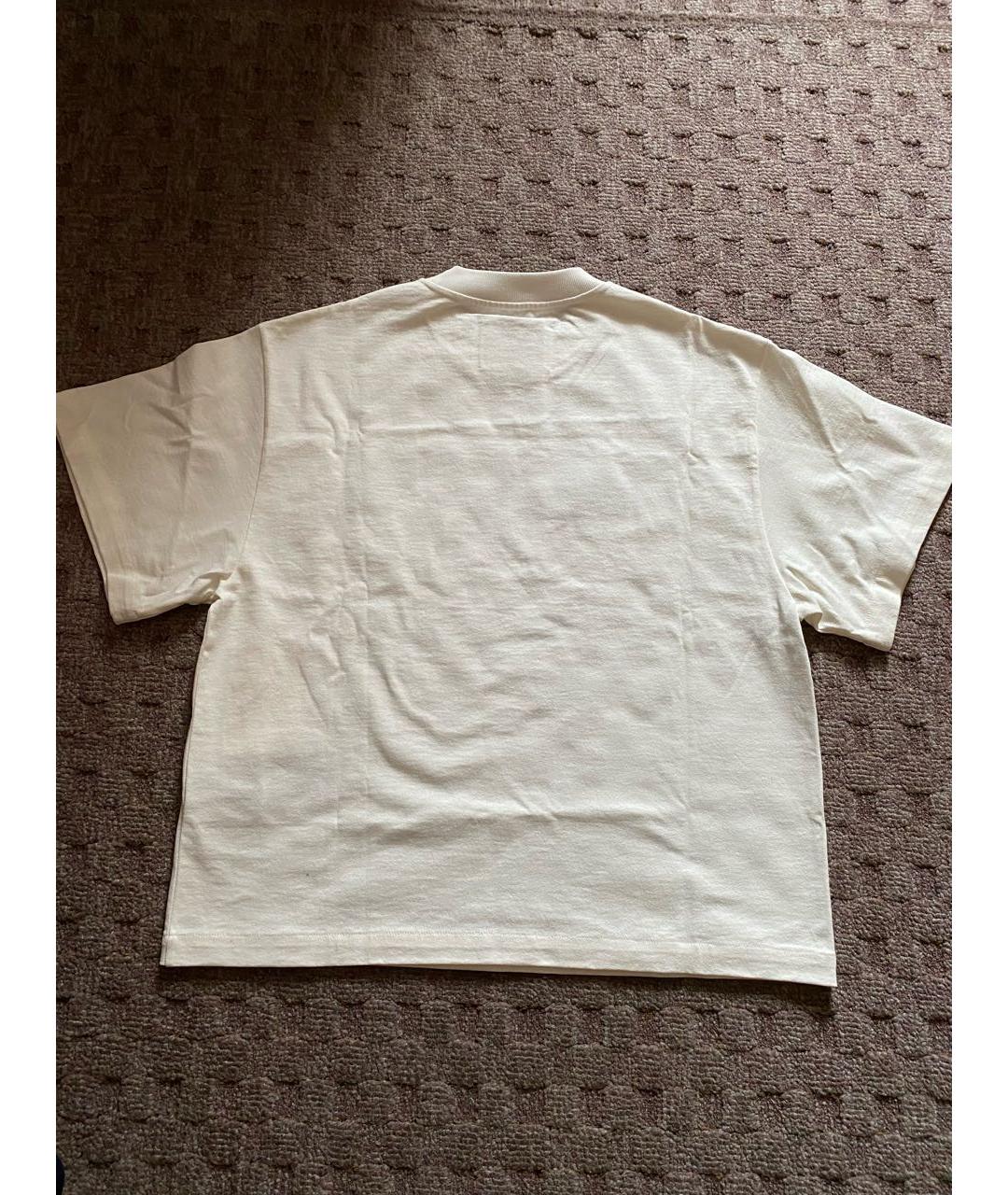 JIL SANDER Белая хлопковая футболка, фото 2