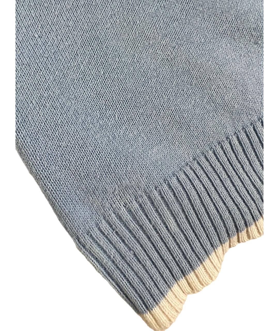 SAINT LAURENT Голубой хлопковый джемпер / свитер, фото 6