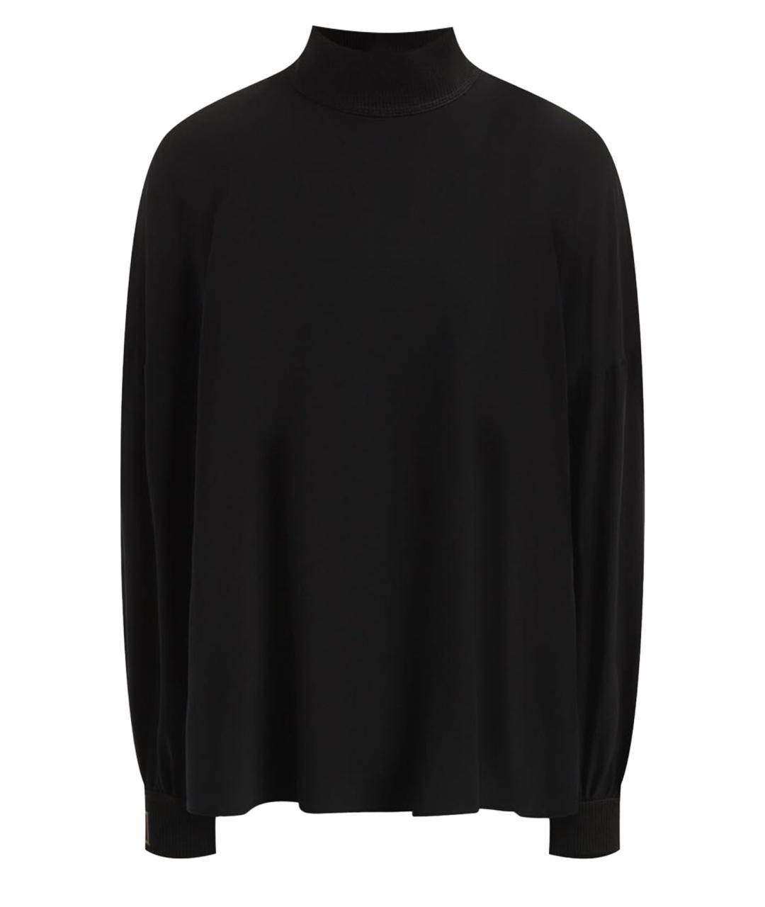 FENDI Черная шелковая блузы, фото 1