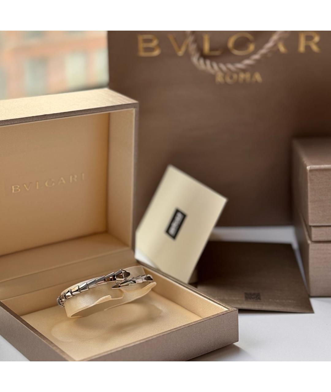BVLGARI Белый браслет из белого золота, фото 4