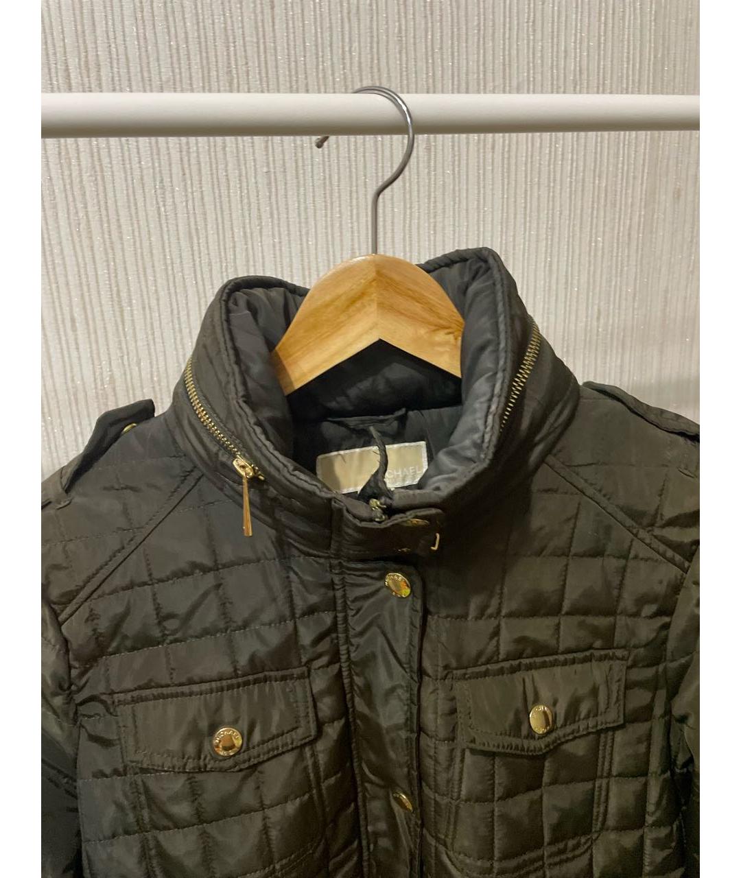 MICHAEL KORS Коричневая полиэстеровая куртка, фото 3