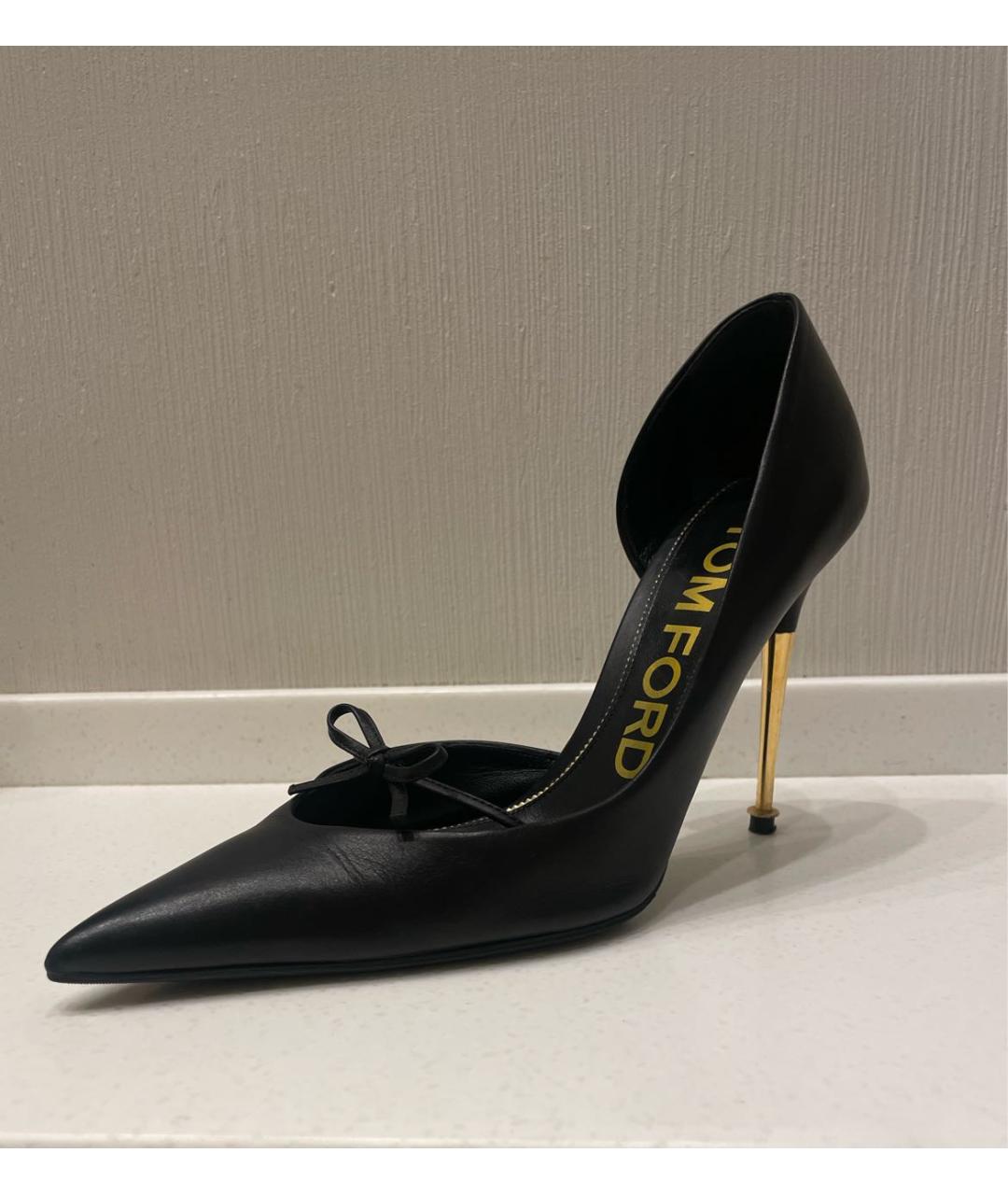 TOM FORD Черные кожаные туфли, фото 7