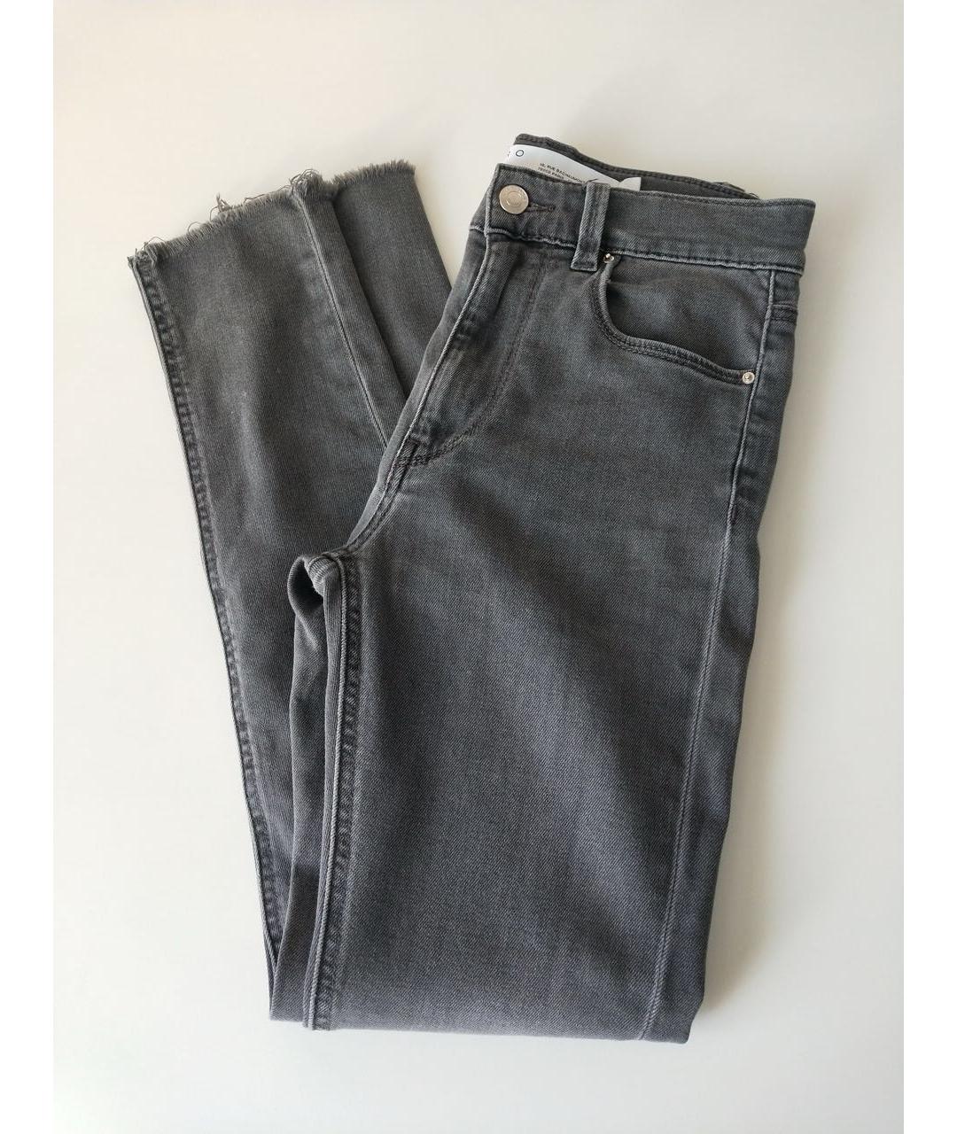 IRO Серые хлопко-эластановые джинсы слим, фото 3