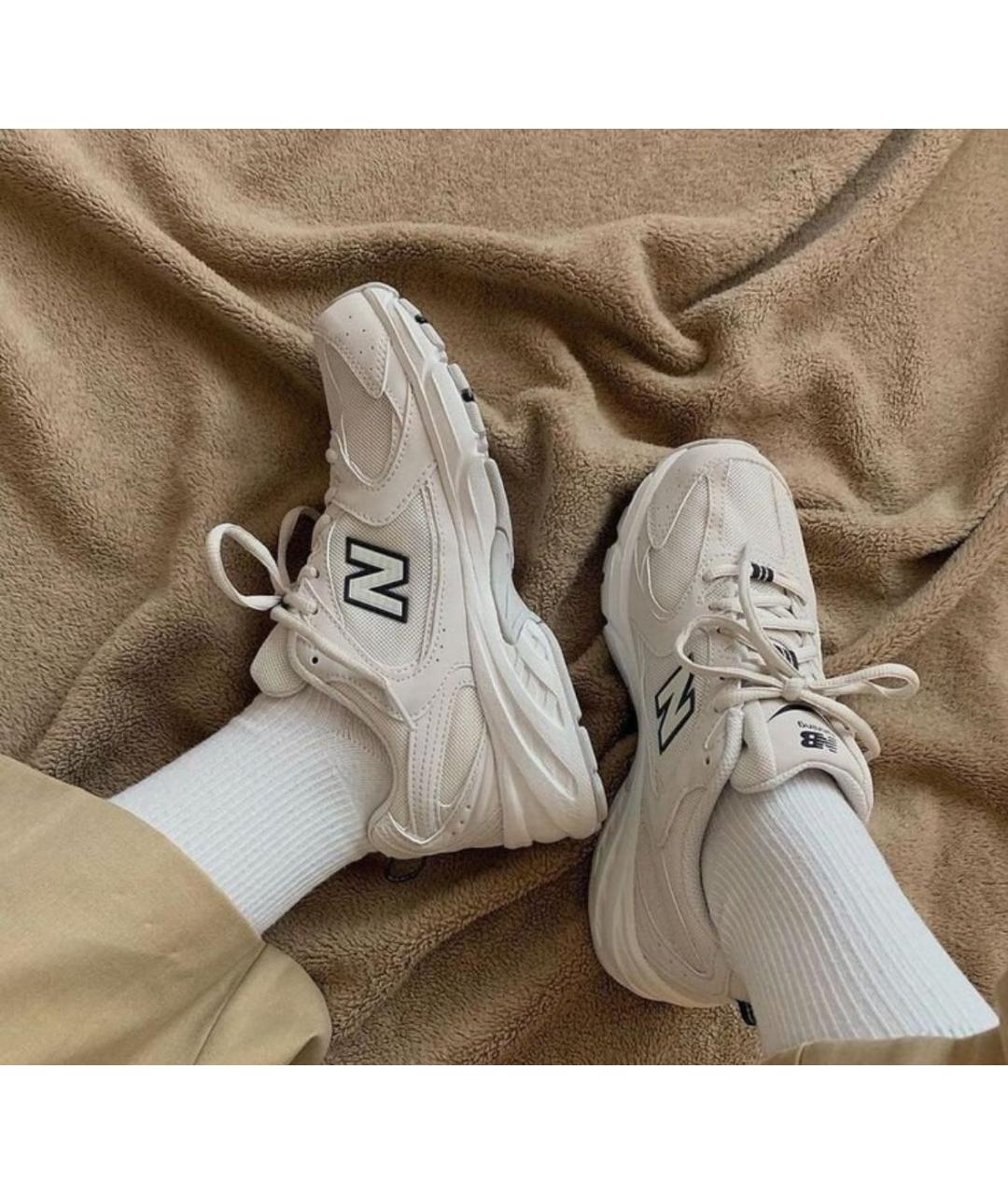 NEW BALANCE Бежевые текстильные кроссовки, фото 5