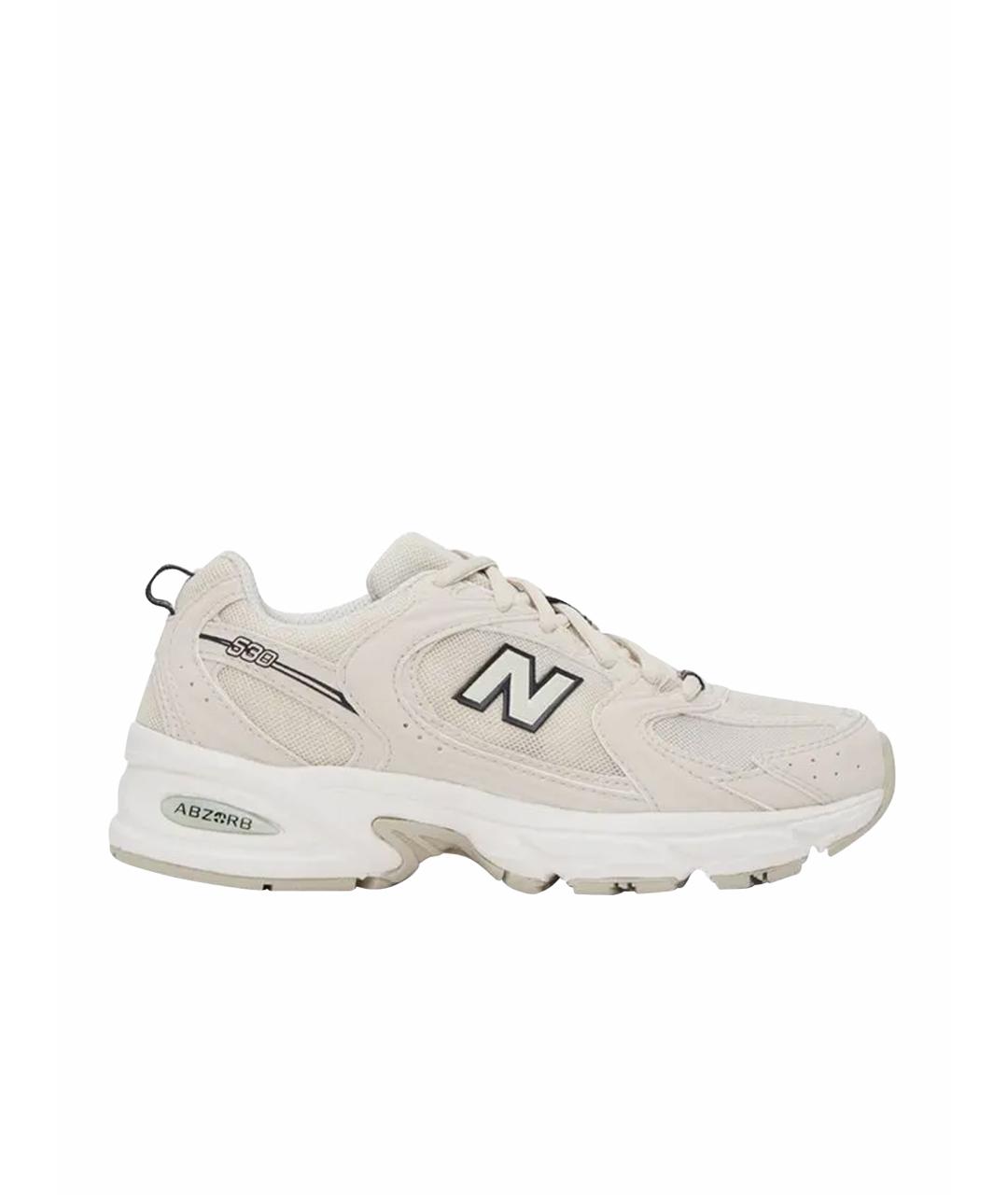 NEW BALANCE Бежевые текстильные кроссовки, фото 1