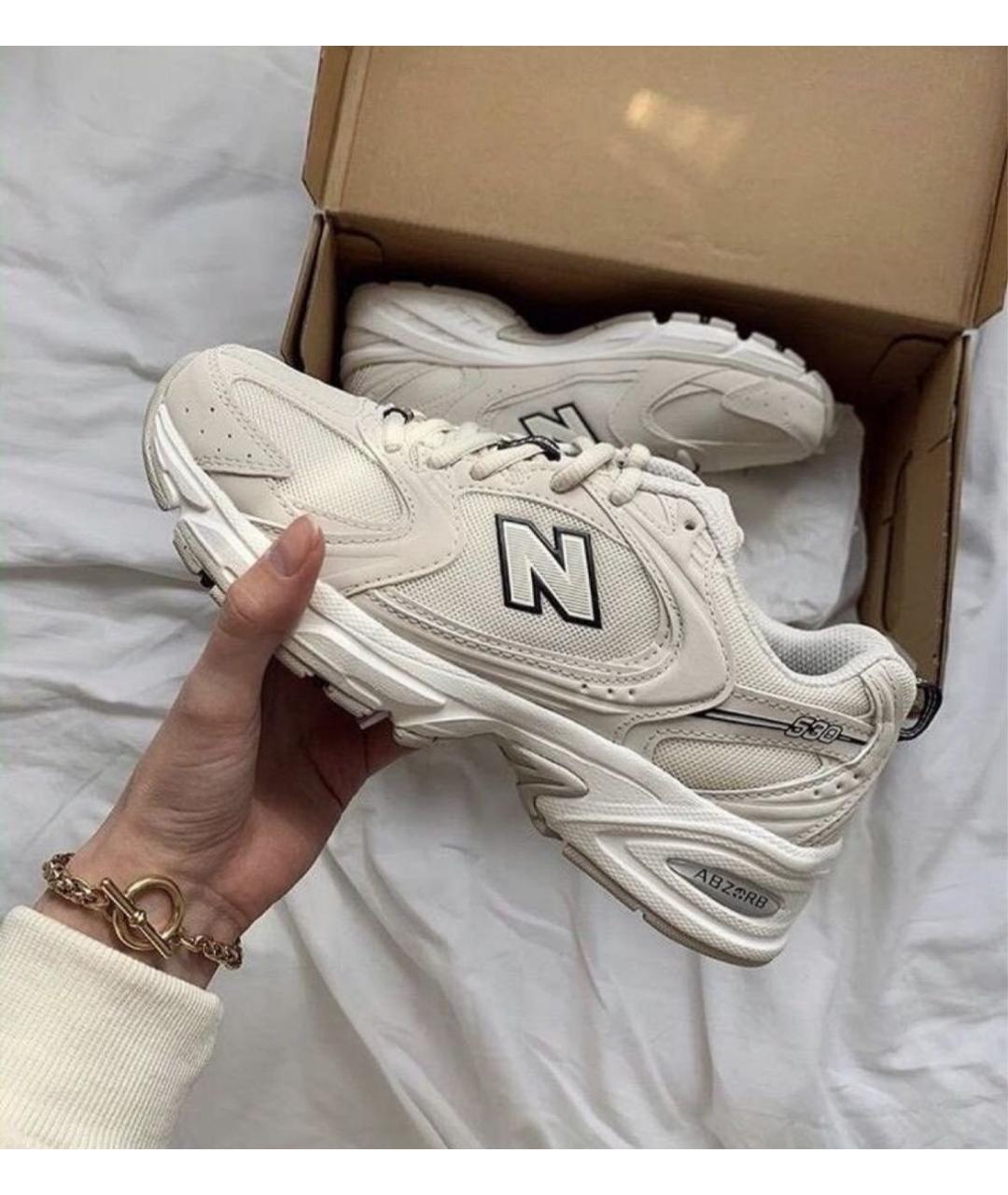 NEW BALANCE Бежевые текстильные кроссовки, фото 7