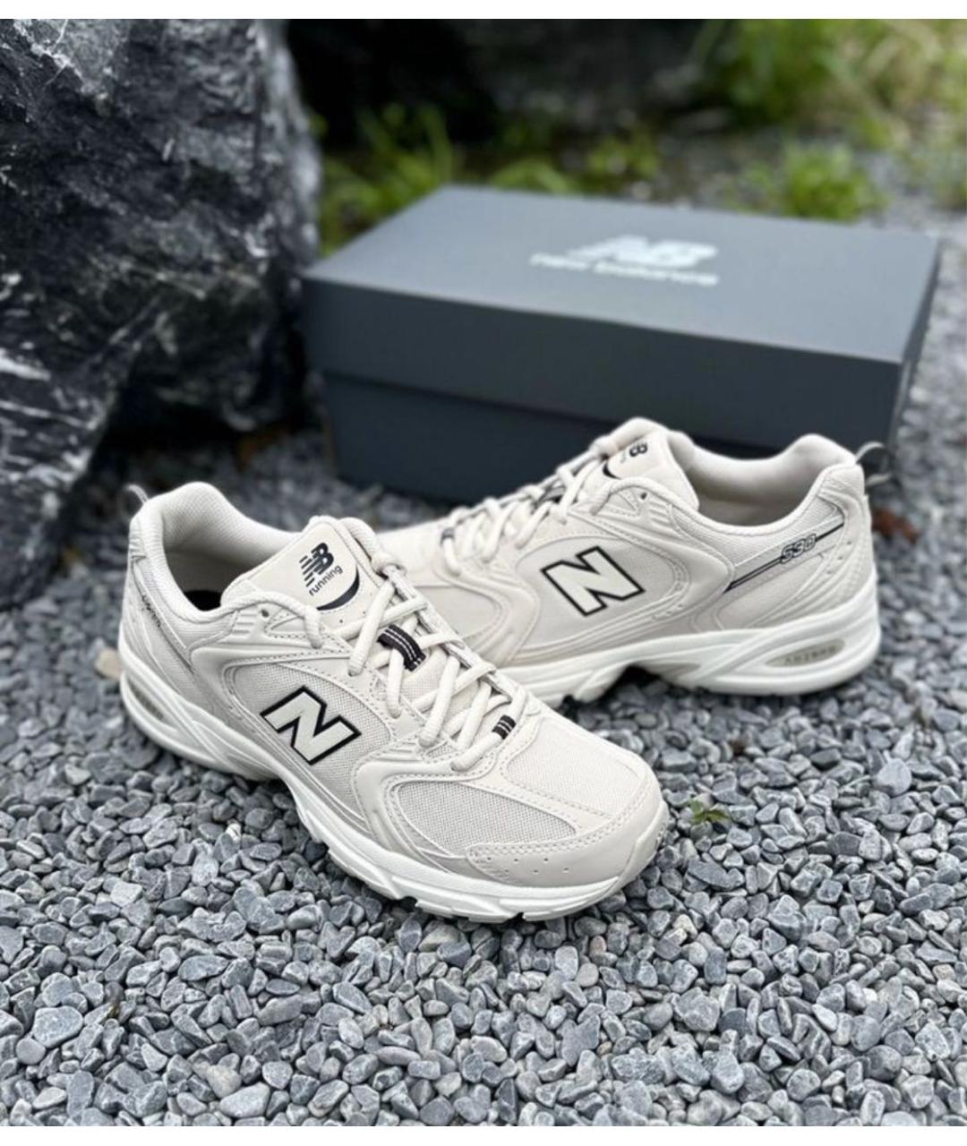 NEW BALANCE Бежевые текстильные кроссовки, фото 6