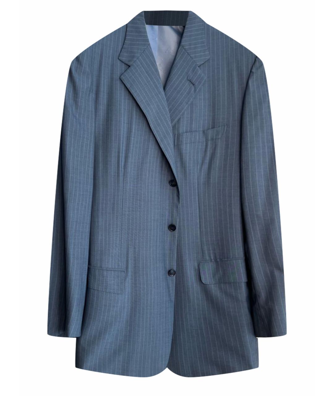 BRIONI Синий шерстяной пиджак, фото 1