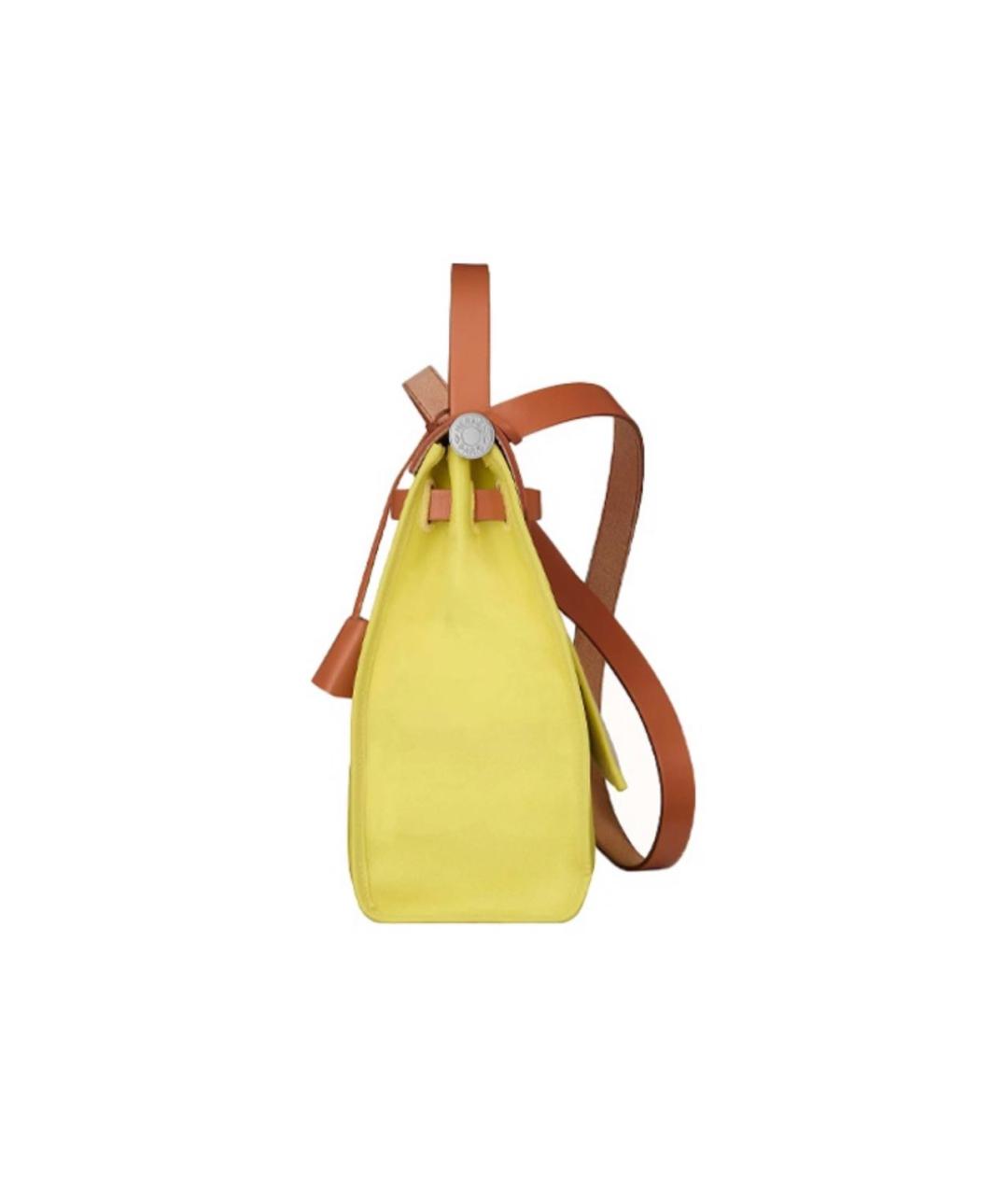 HERMES PRE-OWNED Желтая сумка с короткими ручками, фото 2