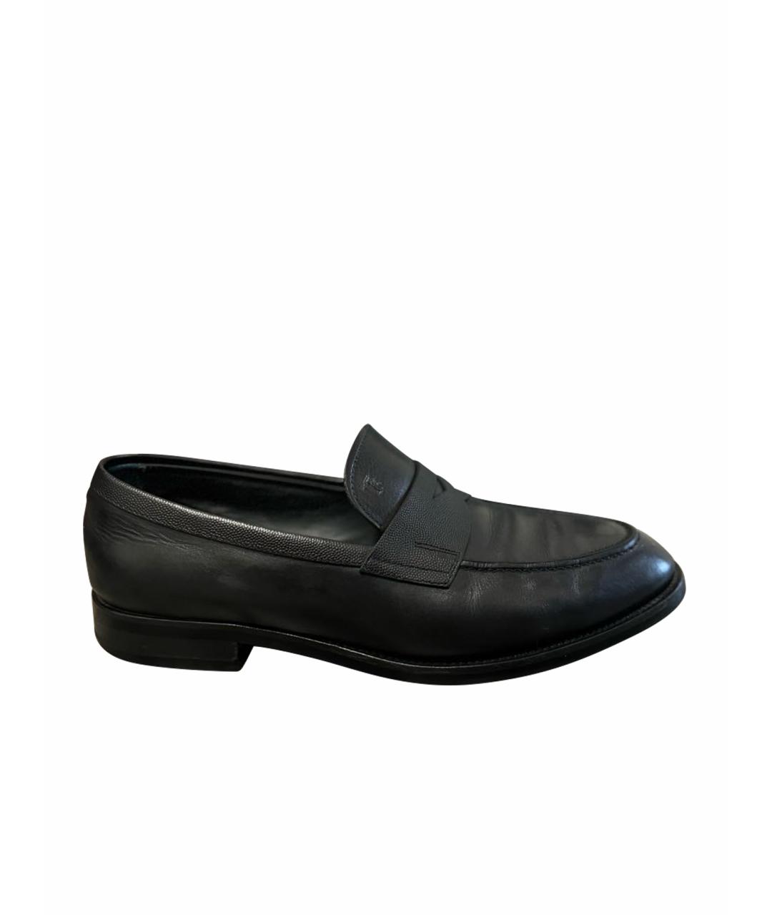 TOD'S Черные кожаные туфли, фото 1