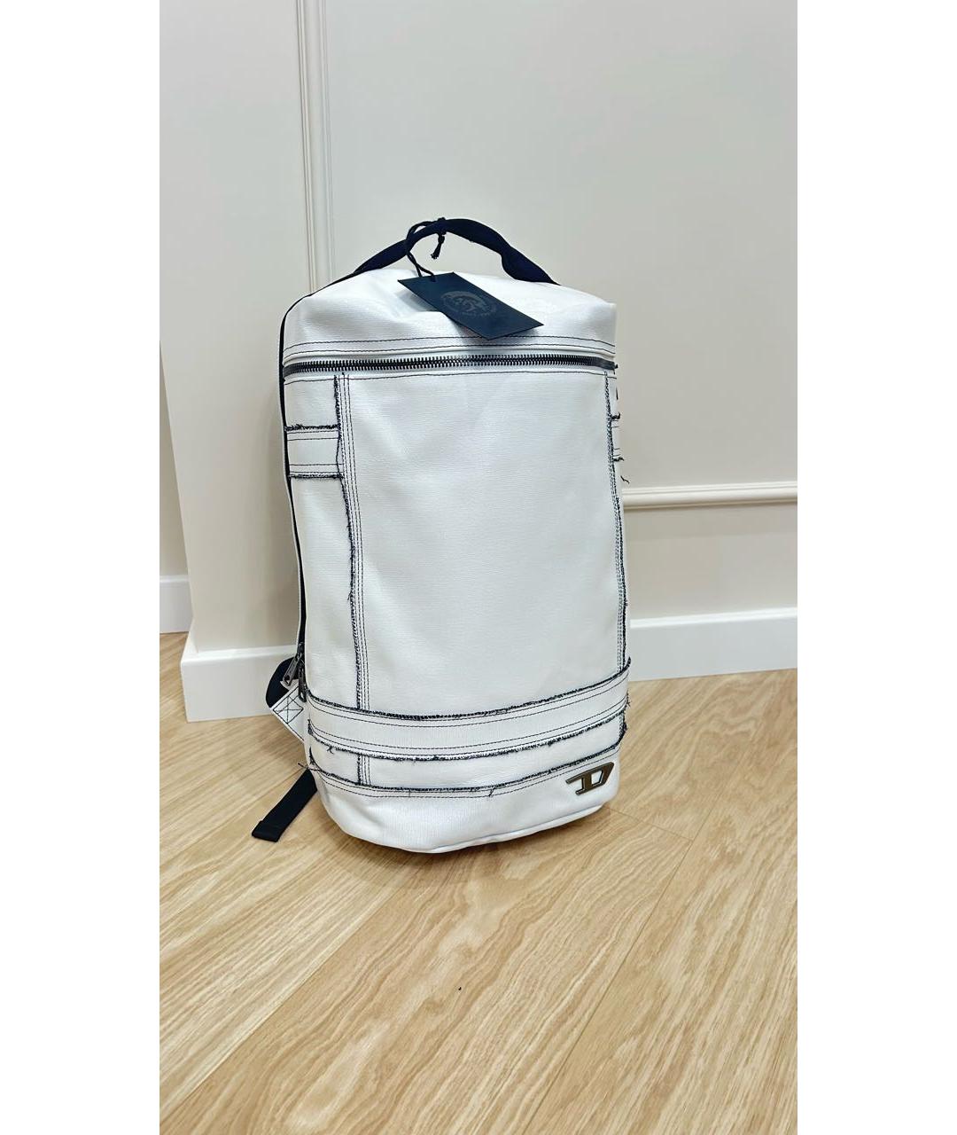 DIESEL Белый рюкзак из искусственной кожи, фото 5