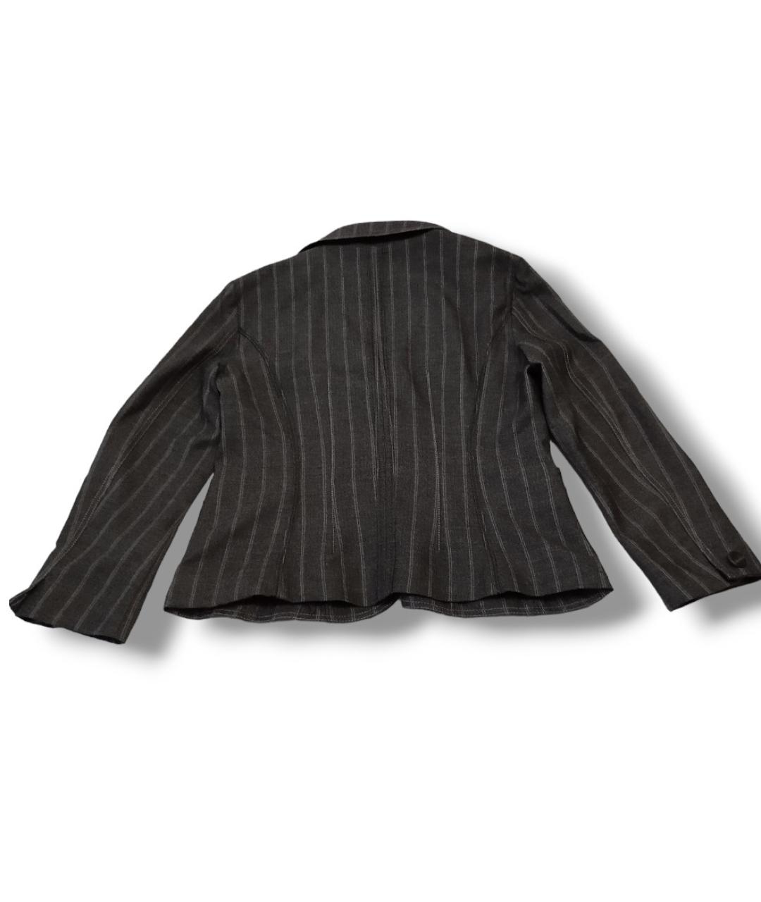 MARC CAIN Серый шерстяной жакет/пиджак, фото 2