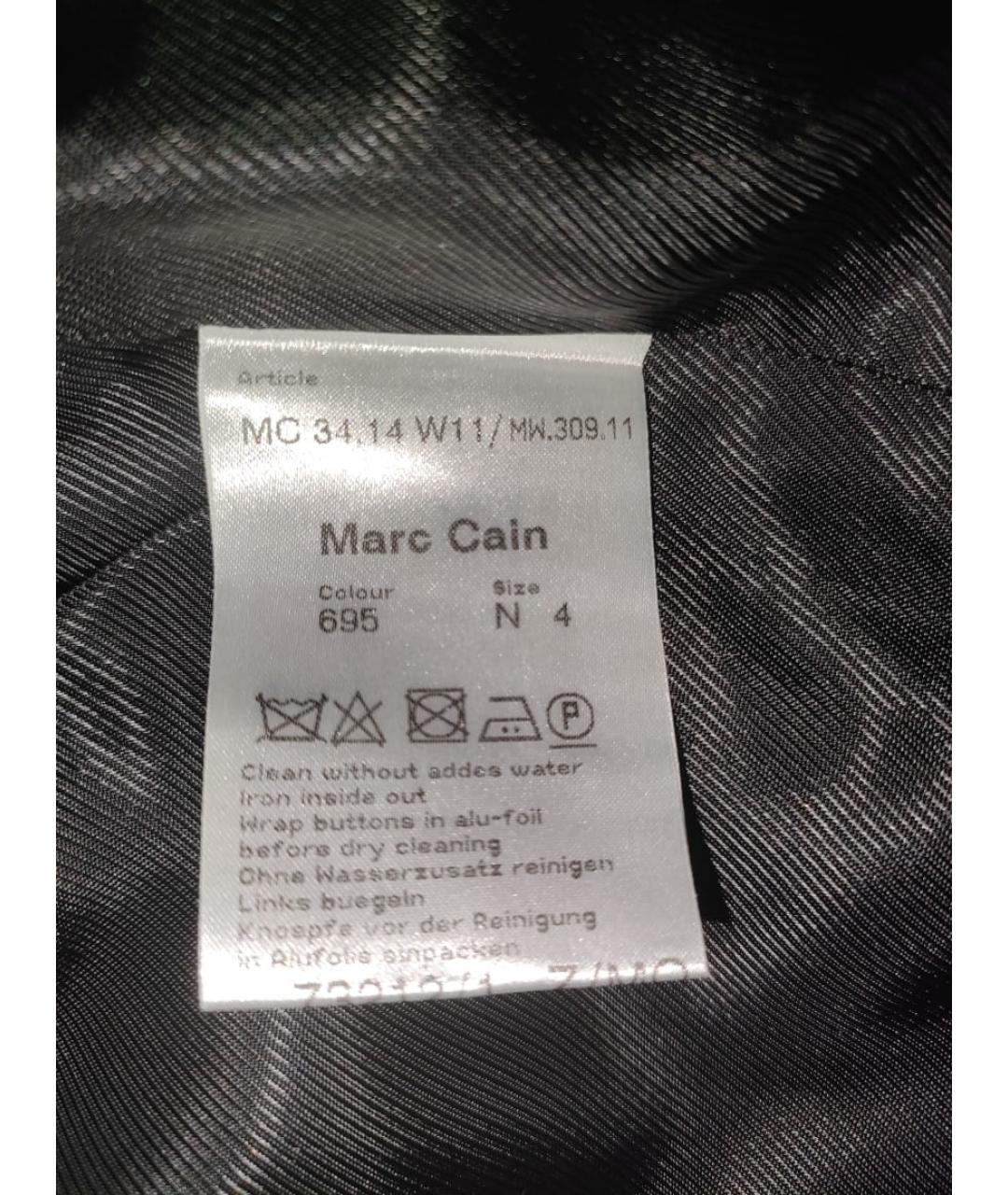 MARC CAIN Серый шерстяной жакет/пиджак, фото 6