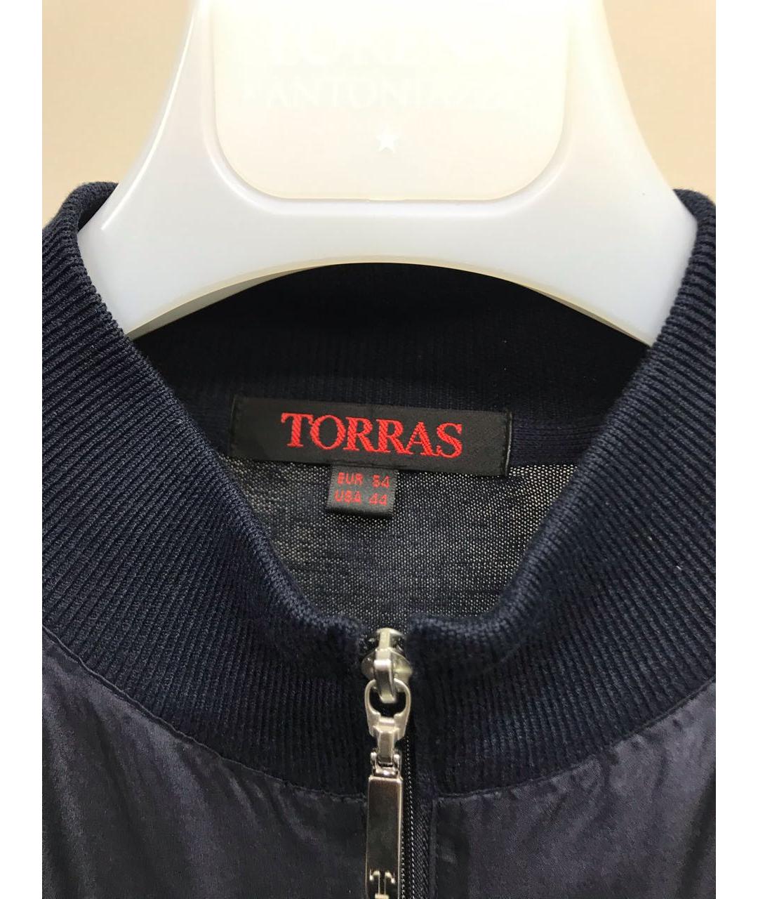 TORRAS Темно-синяя шелковая куртка, фото 5