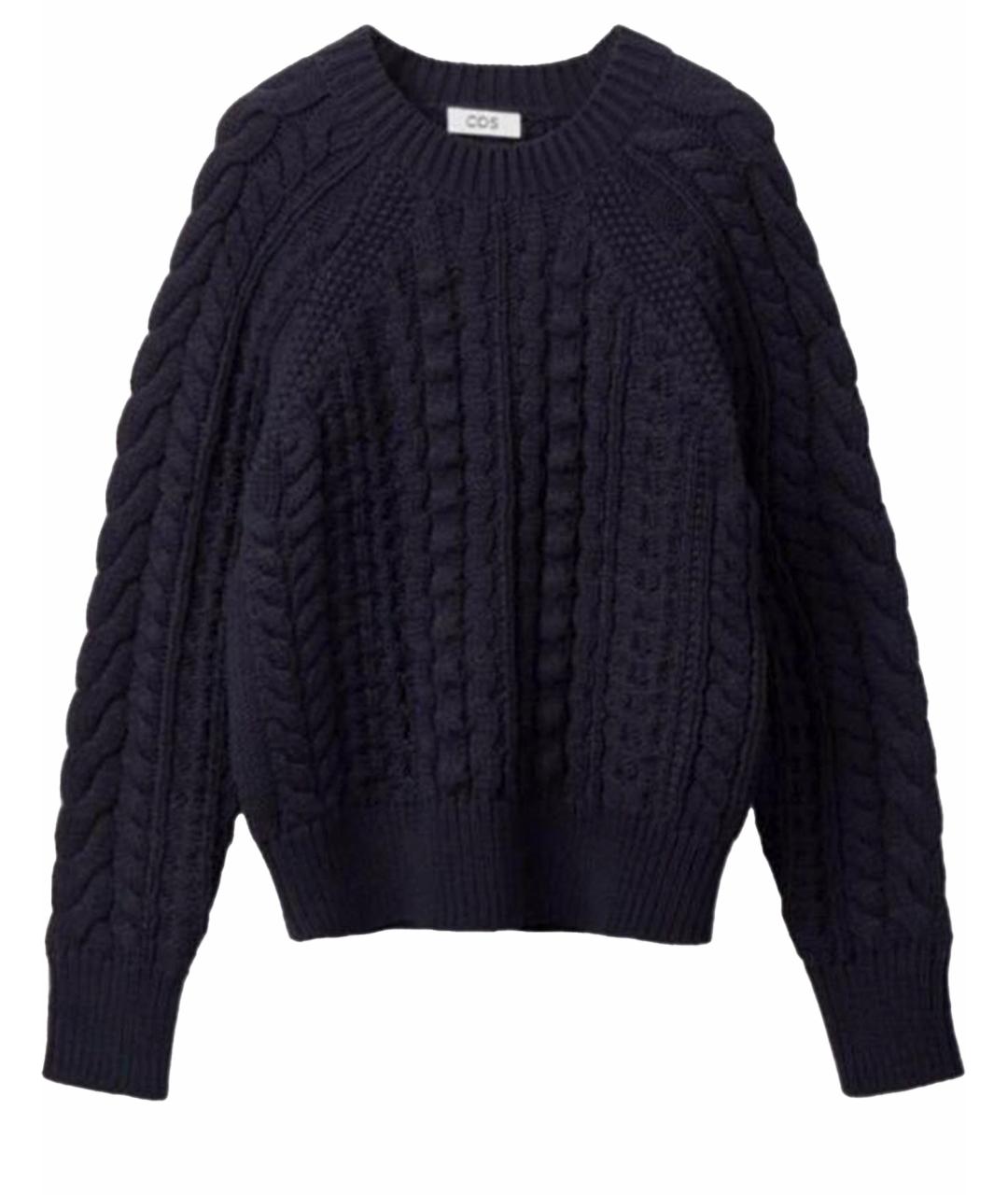 COS Темно-синий хлопковый джемпер / свитер, фото 1
