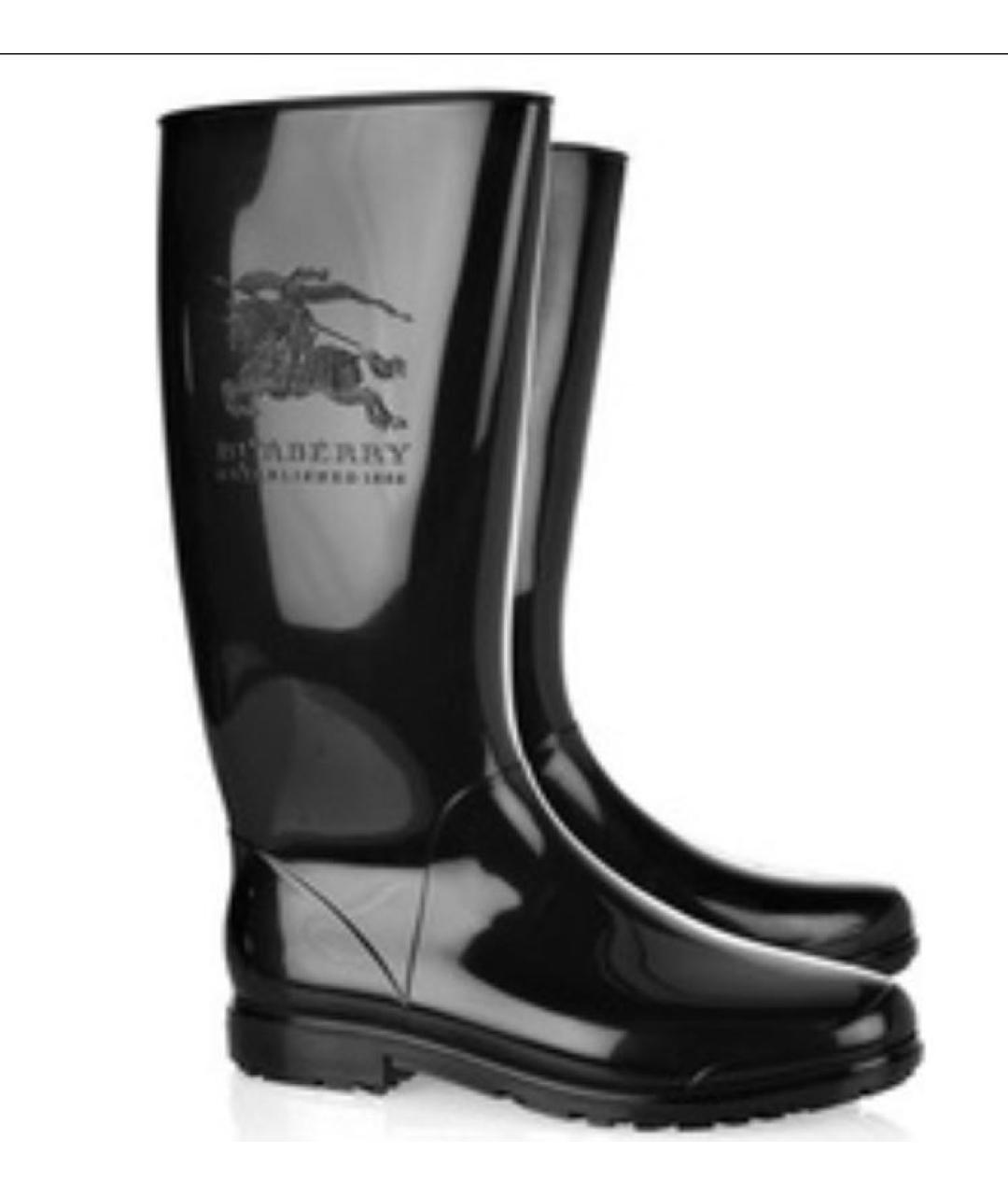 Burberry rain boots black hotsell