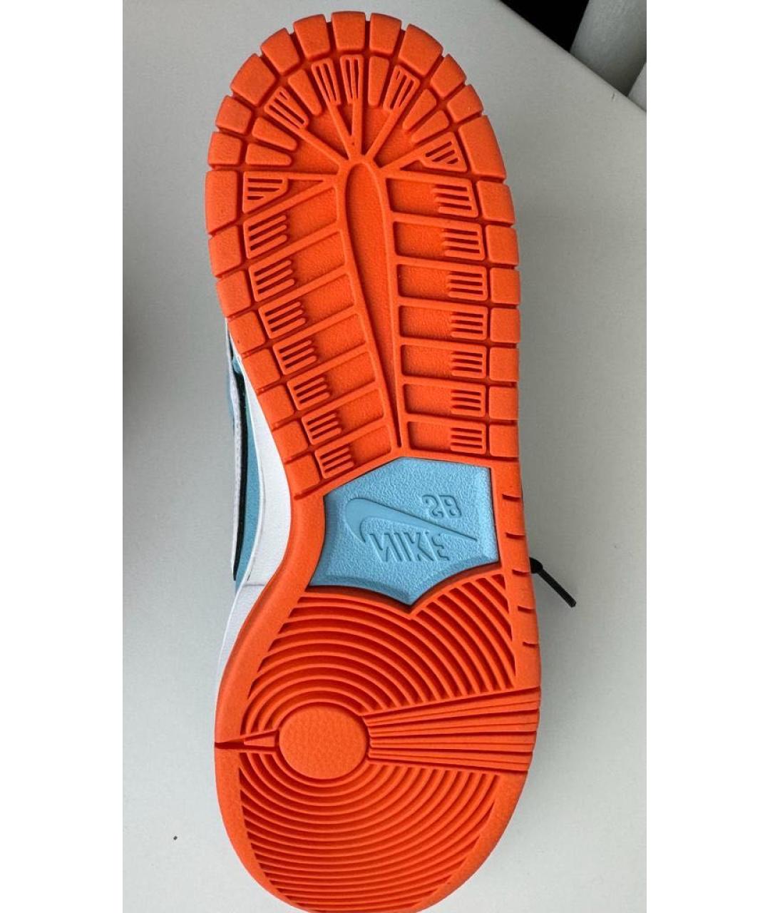 NIKE Бирюзовые замшевые низкие кроссовки / кеды, фото 7