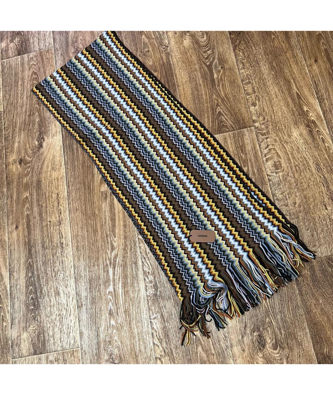 MISSONI Мульти шерстяной шарф, фото 8