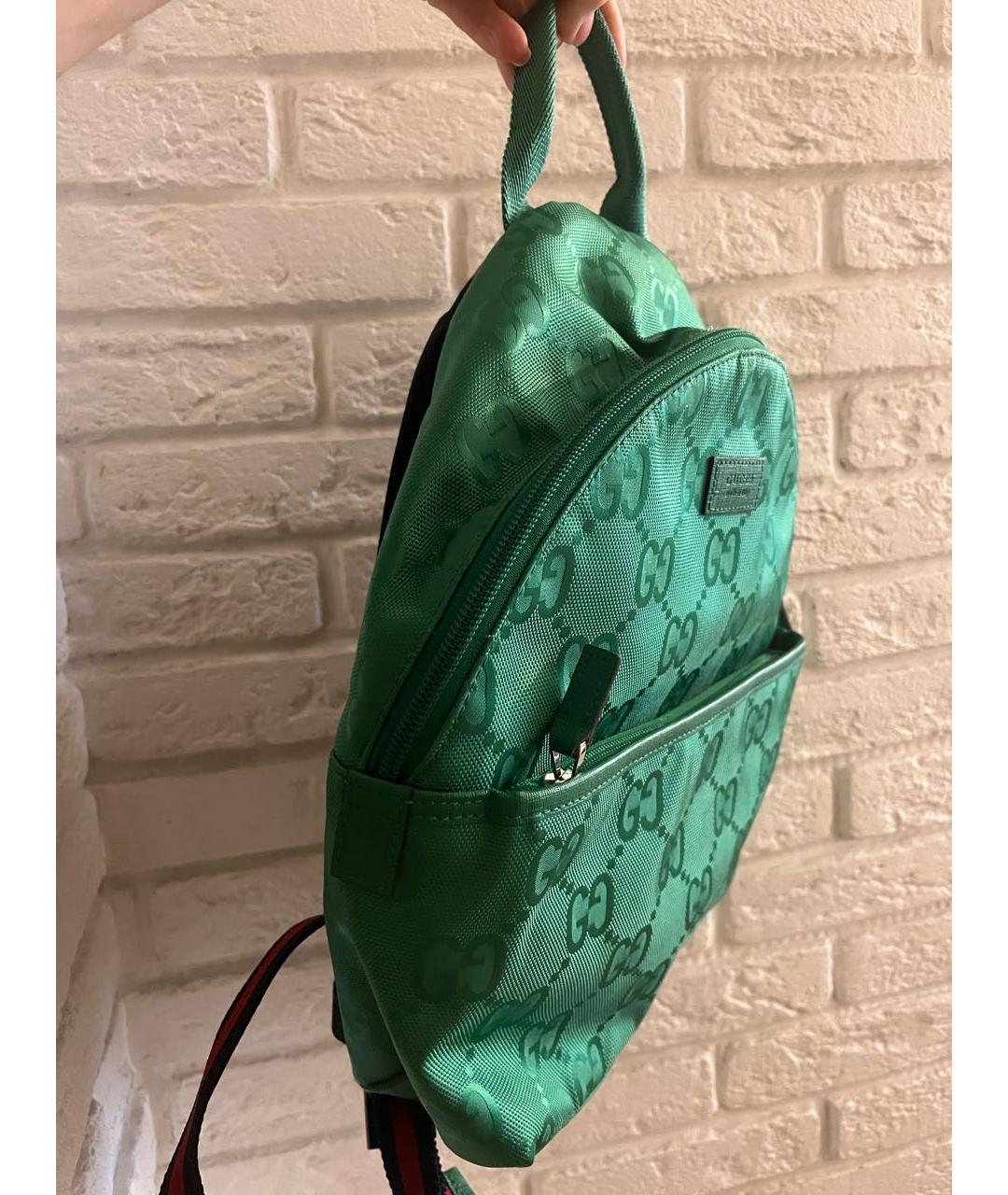 GUCCI Зеленый рюкзак, фото 2