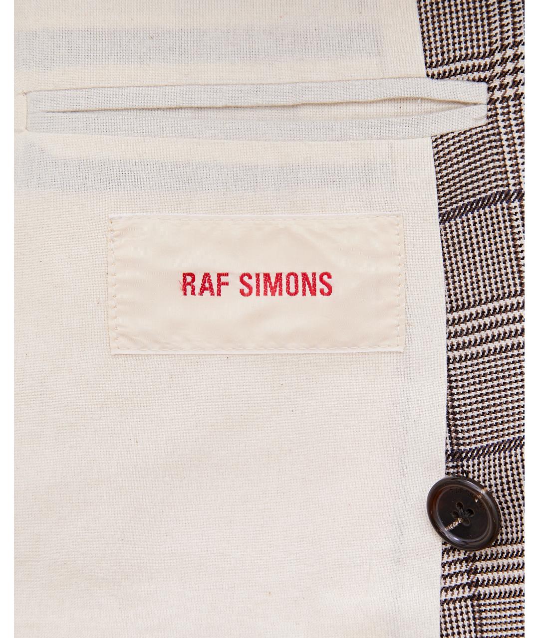 RAF SIMONS Бежевый хлопковый пиджак, фото 5