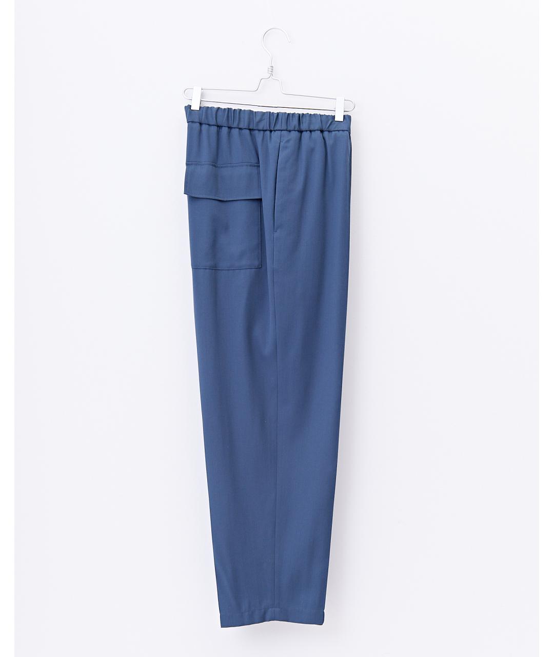 JIL SANDER Синие хлопковые повседневные брюки, фото 2
