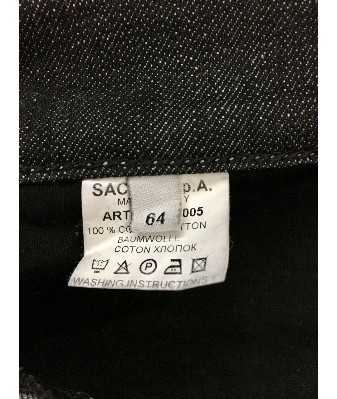 BILANCIONI Черные хлопковые прямые джинсы, фото 9
