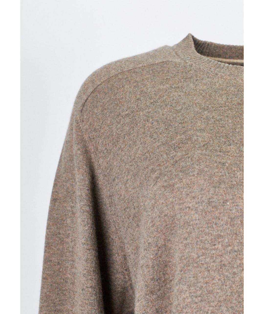 BRIONI Коричневый кашемировый джемпер / свитер, фото 2