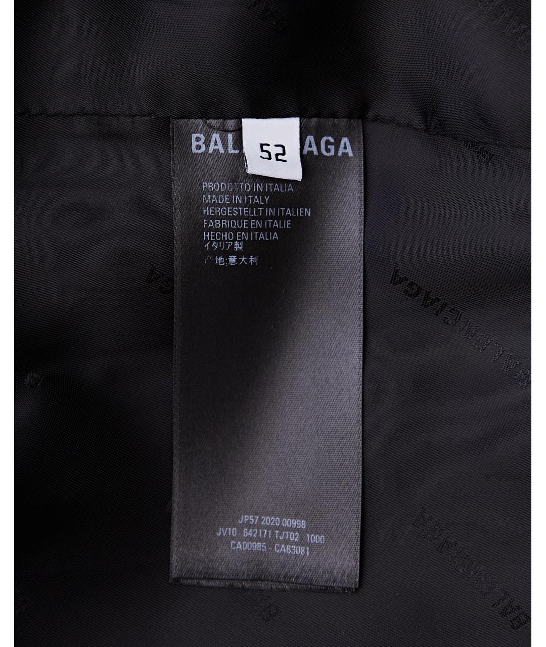 BALENCIAGA Черный шерстяной пиджак, фото 6