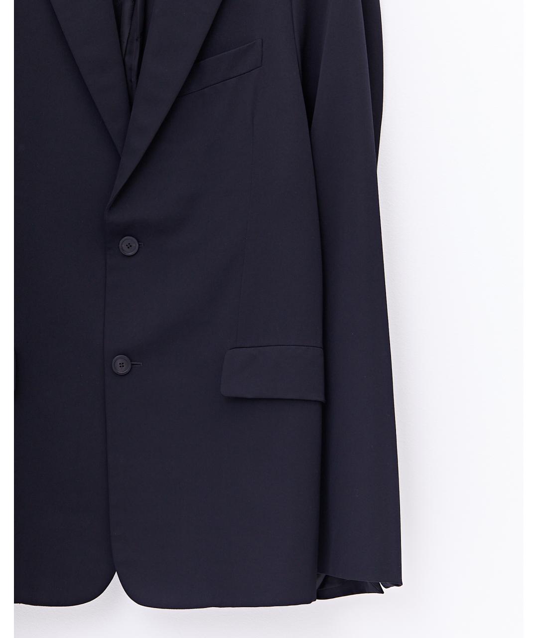 BALENCIAGA Черный шерстяной пиджак, фото 4