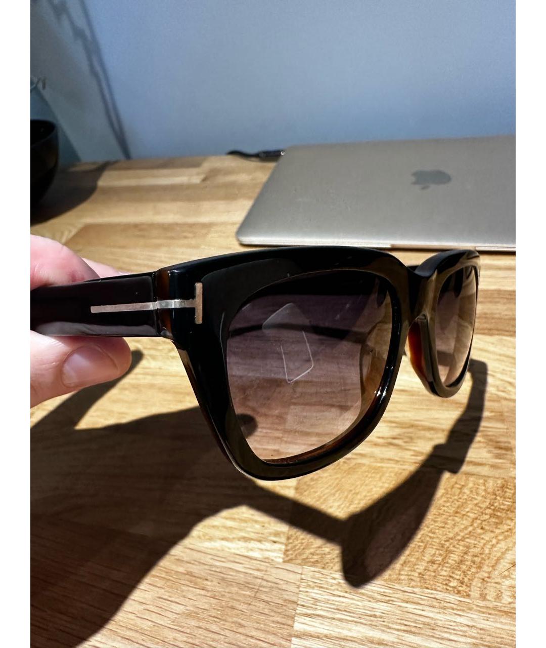 TOM FORD Черные пластиковые солнцезащитные очки, фото 2