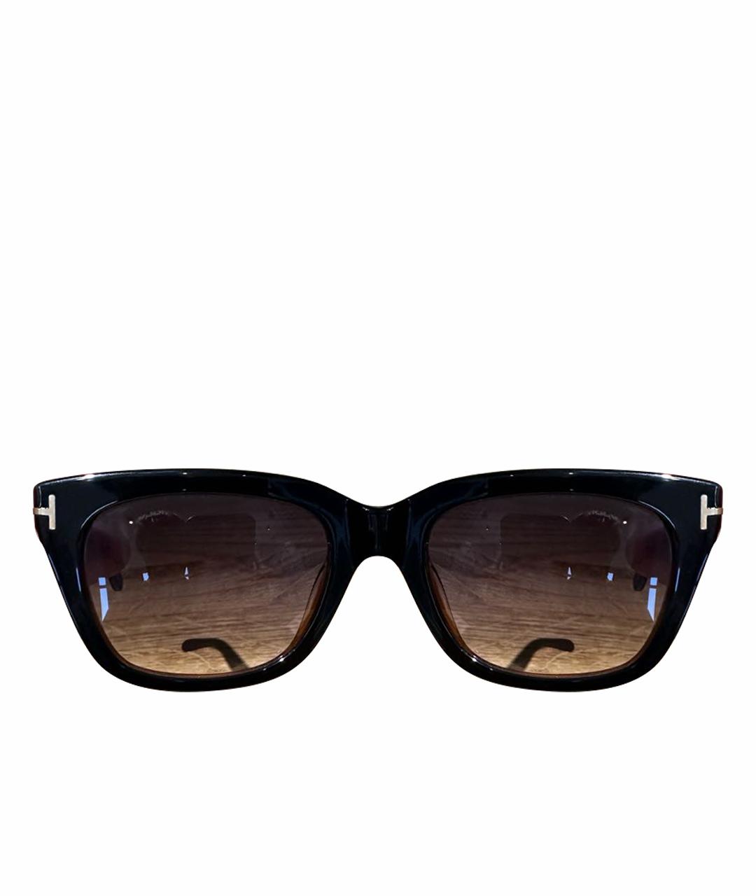 TOM FORD Черные пластиковые солнцезащитные очки, фото 1