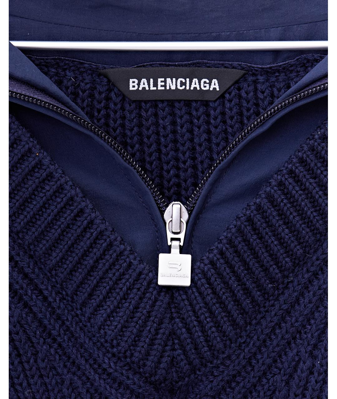 BALENCIAGA Темно-синий джемпер / свитер, фото 4