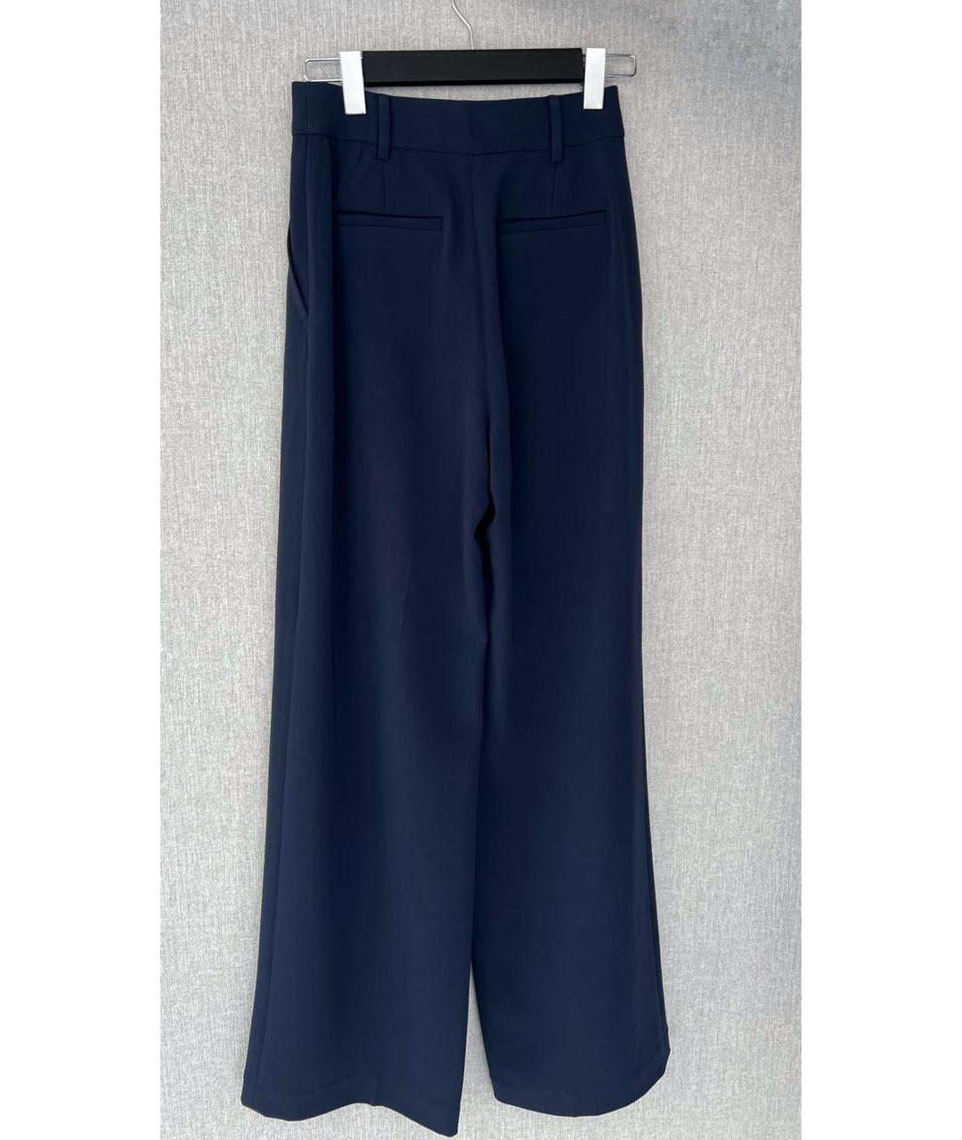MICHAEL KORS Темно-синие ацетатные брюки широкие, фото 7