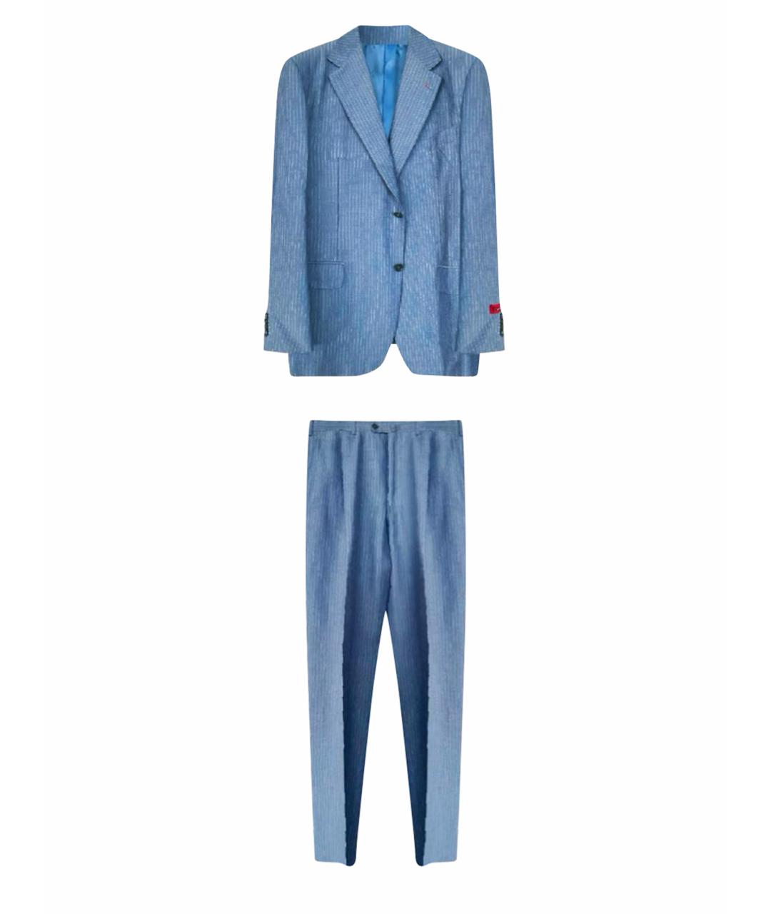 ISAIA Голубой классический костюм, фото 1