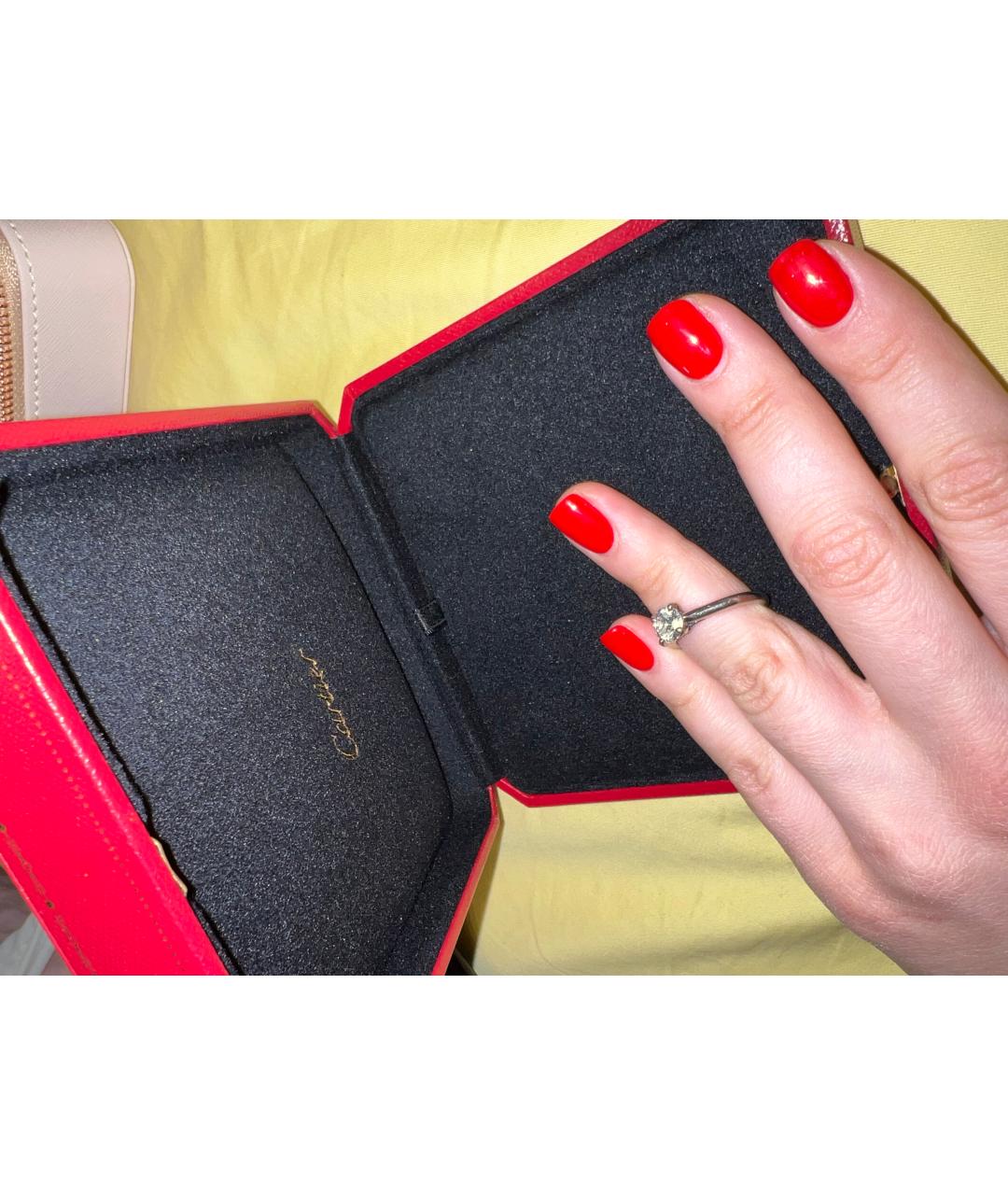 CARTIER Белое платиновое кольцо, фото 5