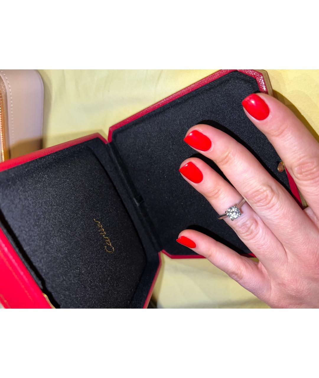 CARTIER Белое платиновое кольцо, фото 3