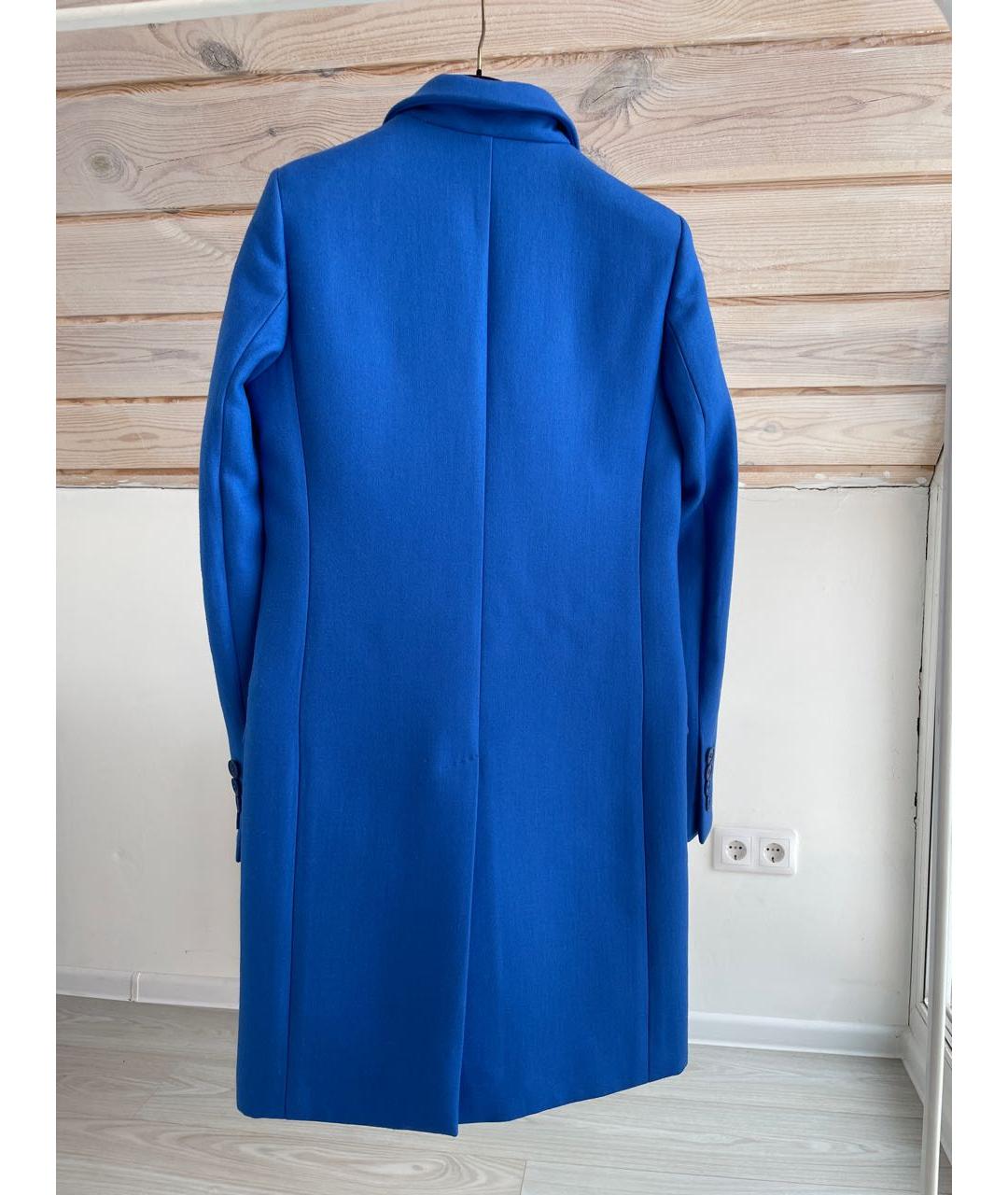 STELLA MCCARTNEY Синее шерстяное пальто, фото 2