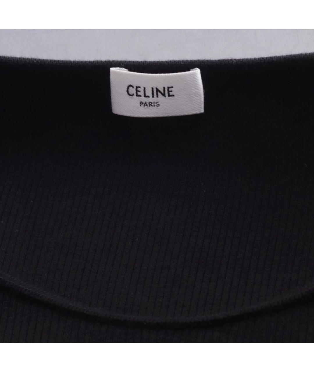CELINE Черный шерстяной джемпер / свитер, фото 3