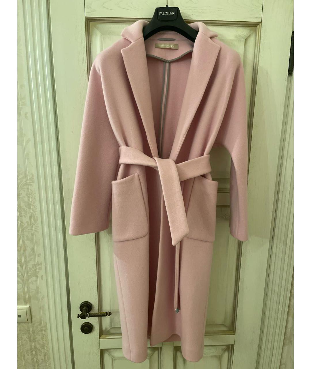 12 STOREEZ Розовое шерстяное пальто, фото 5