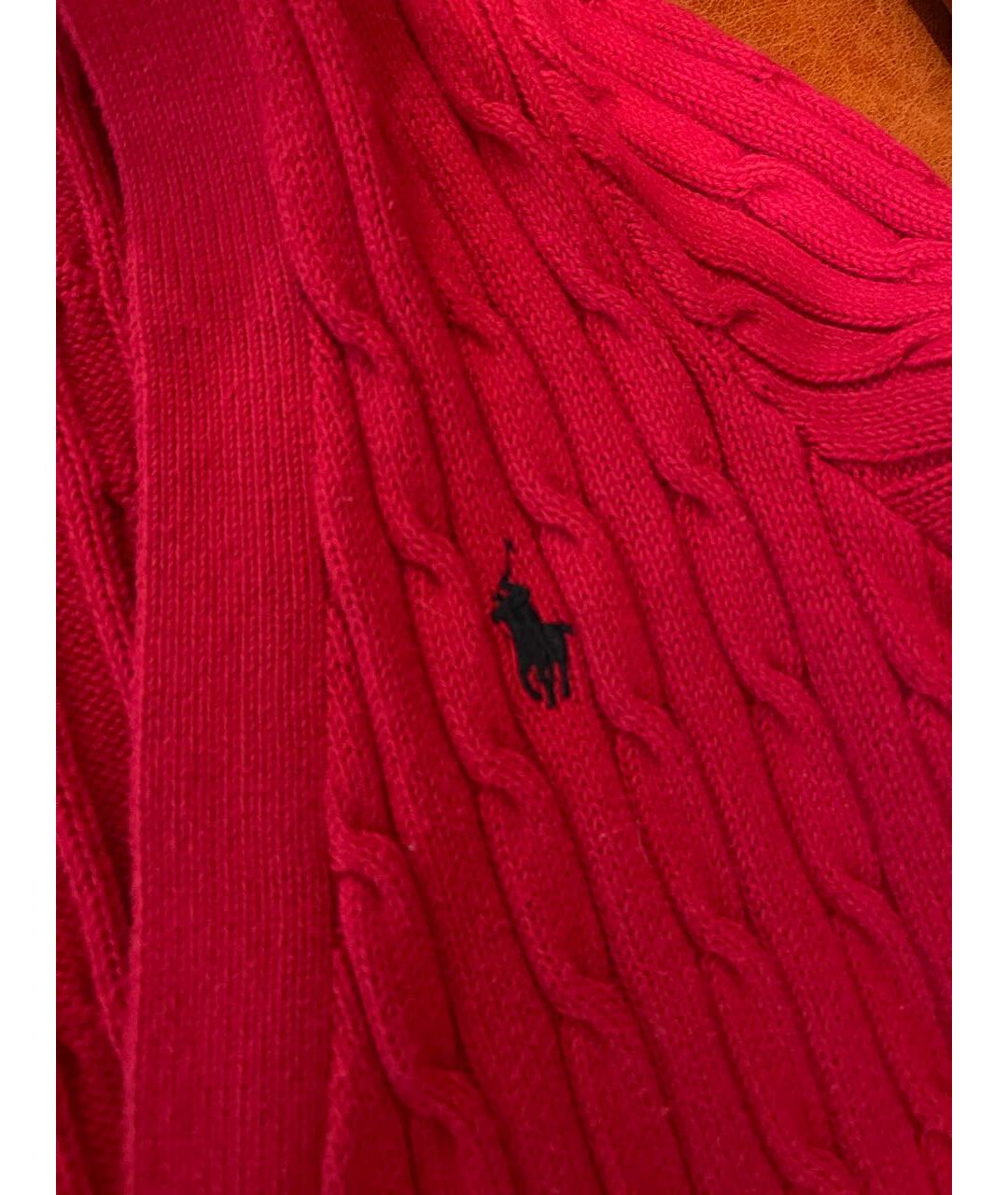 POLO RALPH LAUREN Красный хлопковый кардиган, фото 3