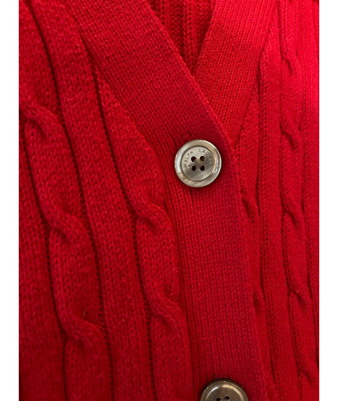 POLO RALPH LAUREN Красный хлопковый кардиган, фото 4
