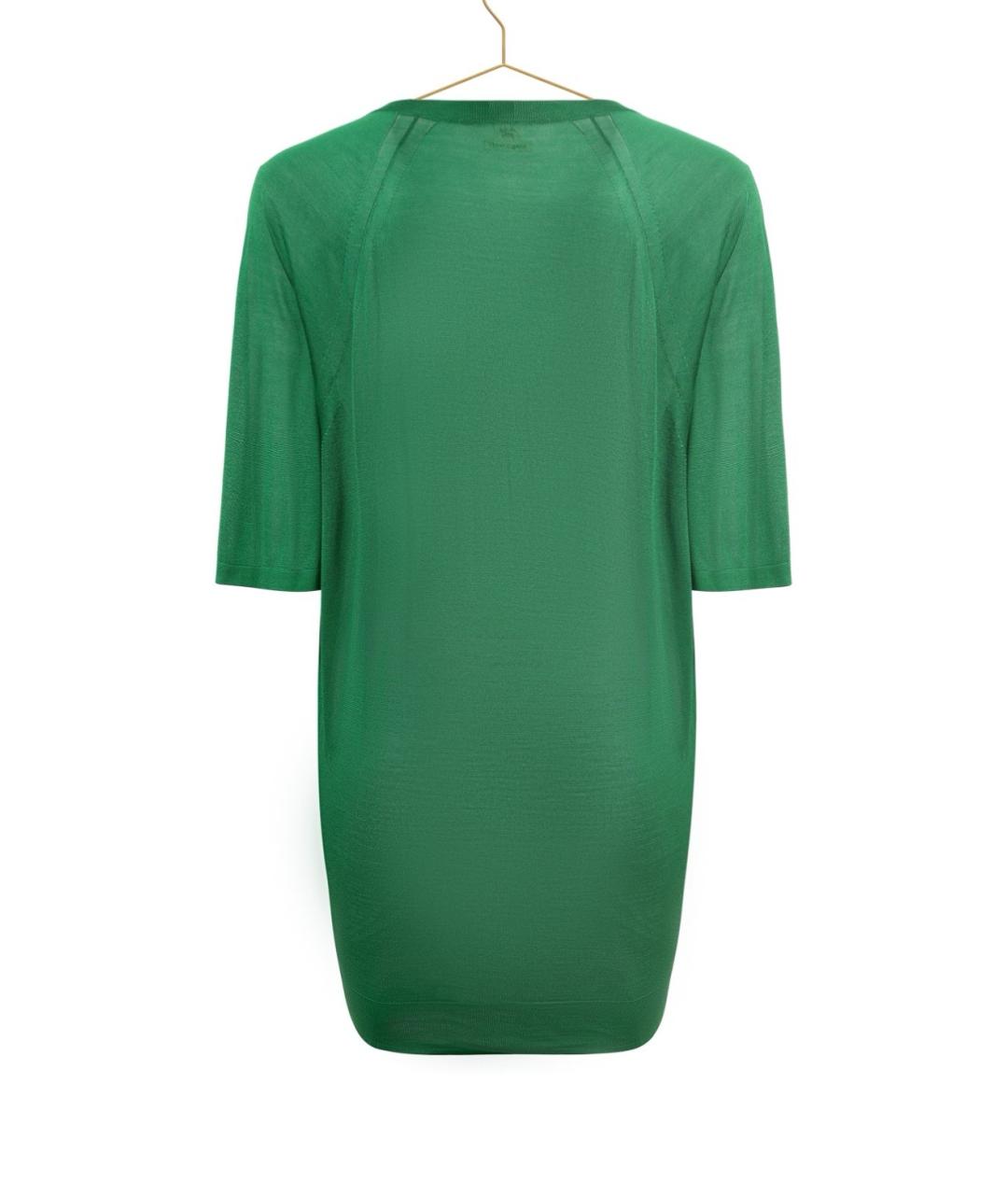 HERMES Зеленый шелковый джемпер / свитер, фото 2