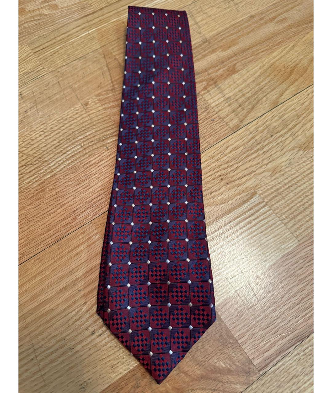 GIVENCHY Бордовый шелковый галстук, фото 4