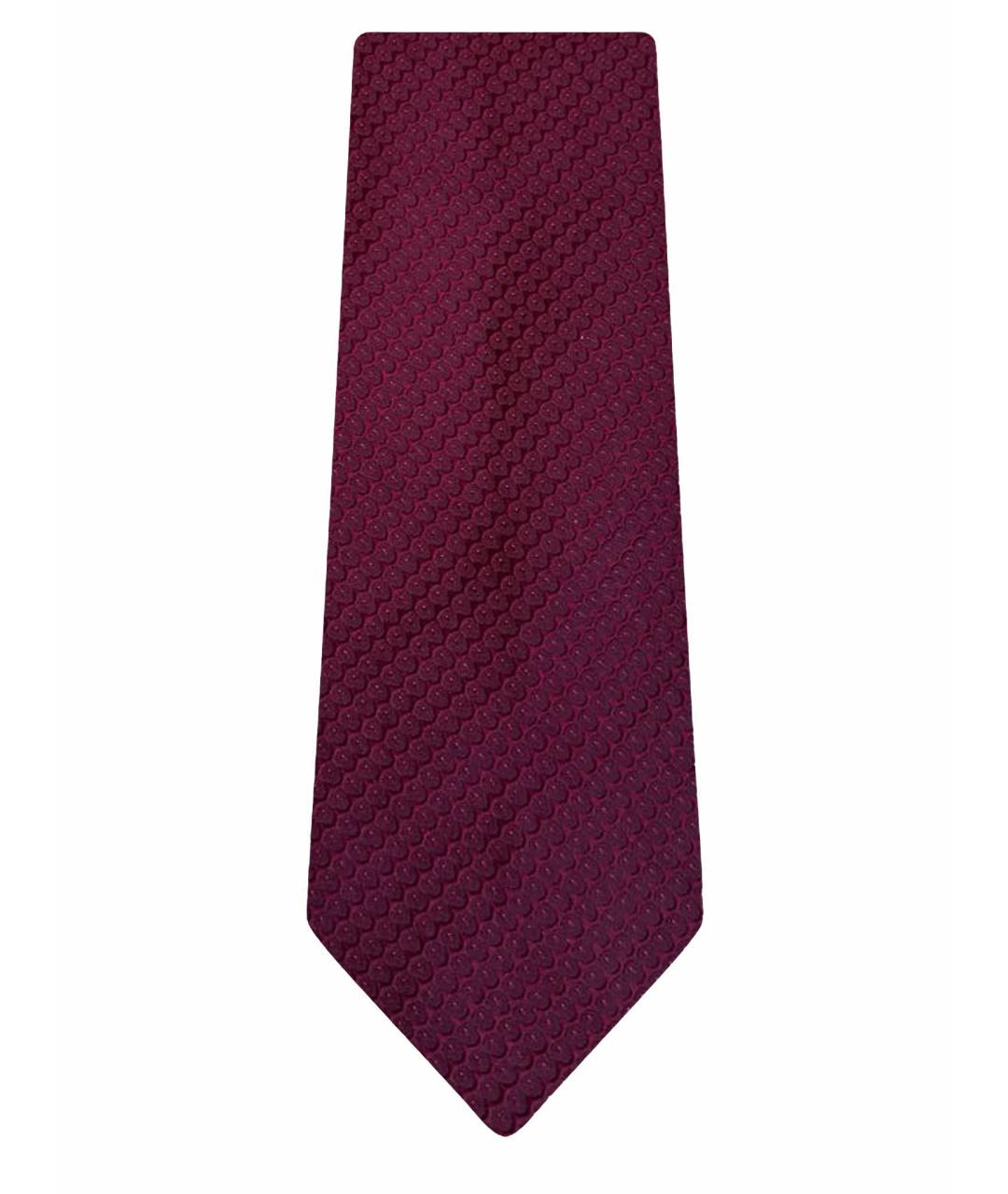 SALVATORE FERRAGAMO Бордовый галстук, фото 1