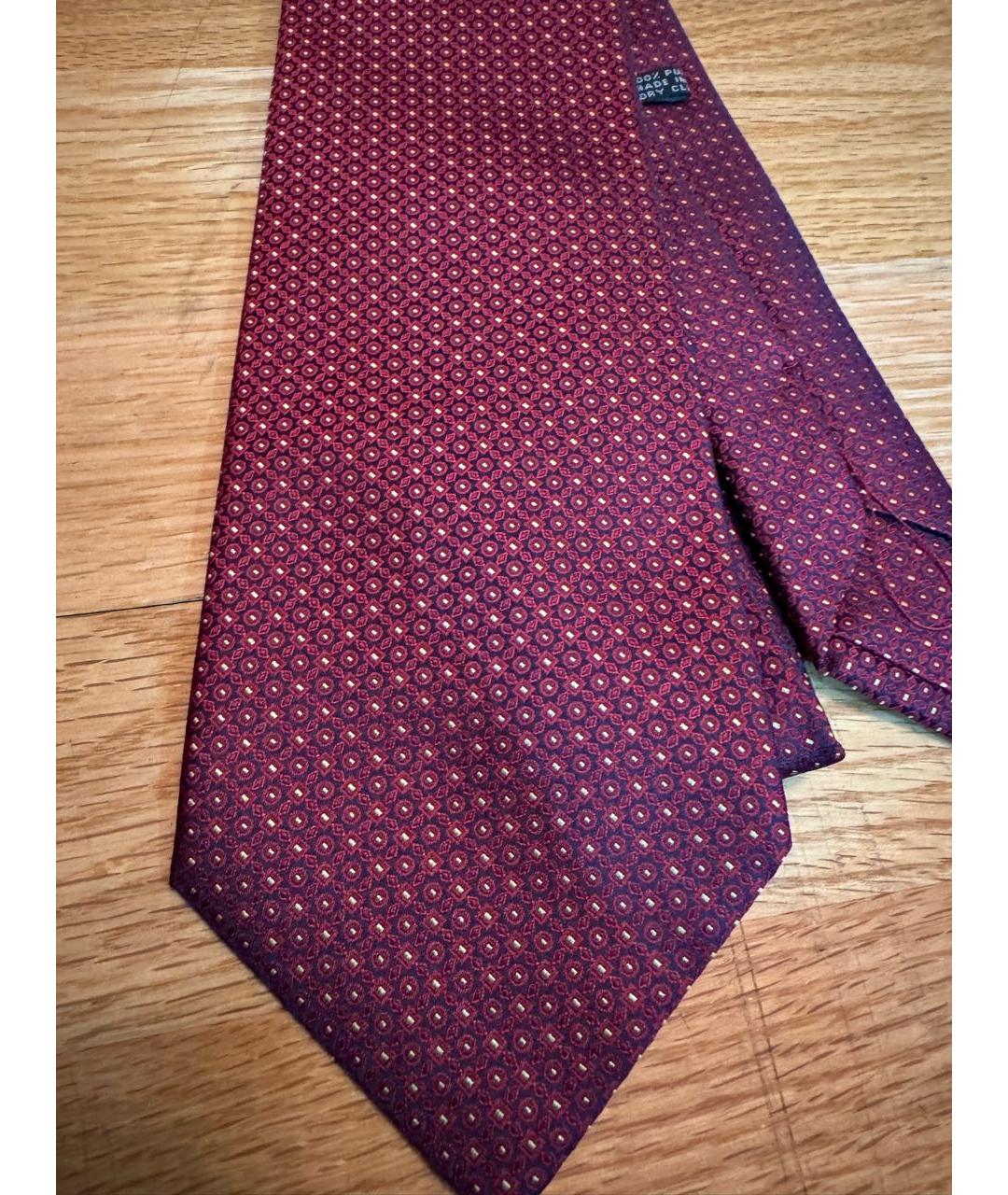 STEFANO RICCI Бордовый галстук, фото 3