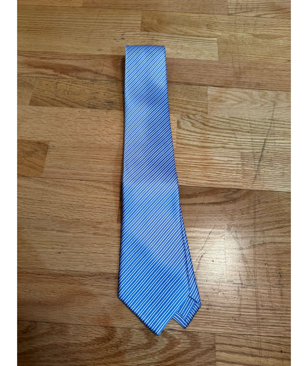 STEFANO RICCI Голубой галстук, фото 4