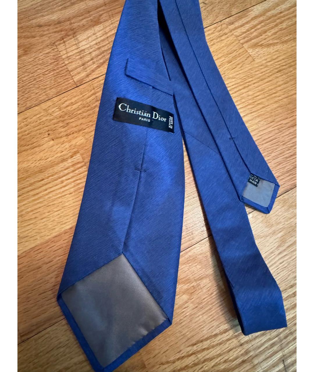 CHRISTIAN DIOR PRE-OWNED Синий галстук, фото 2